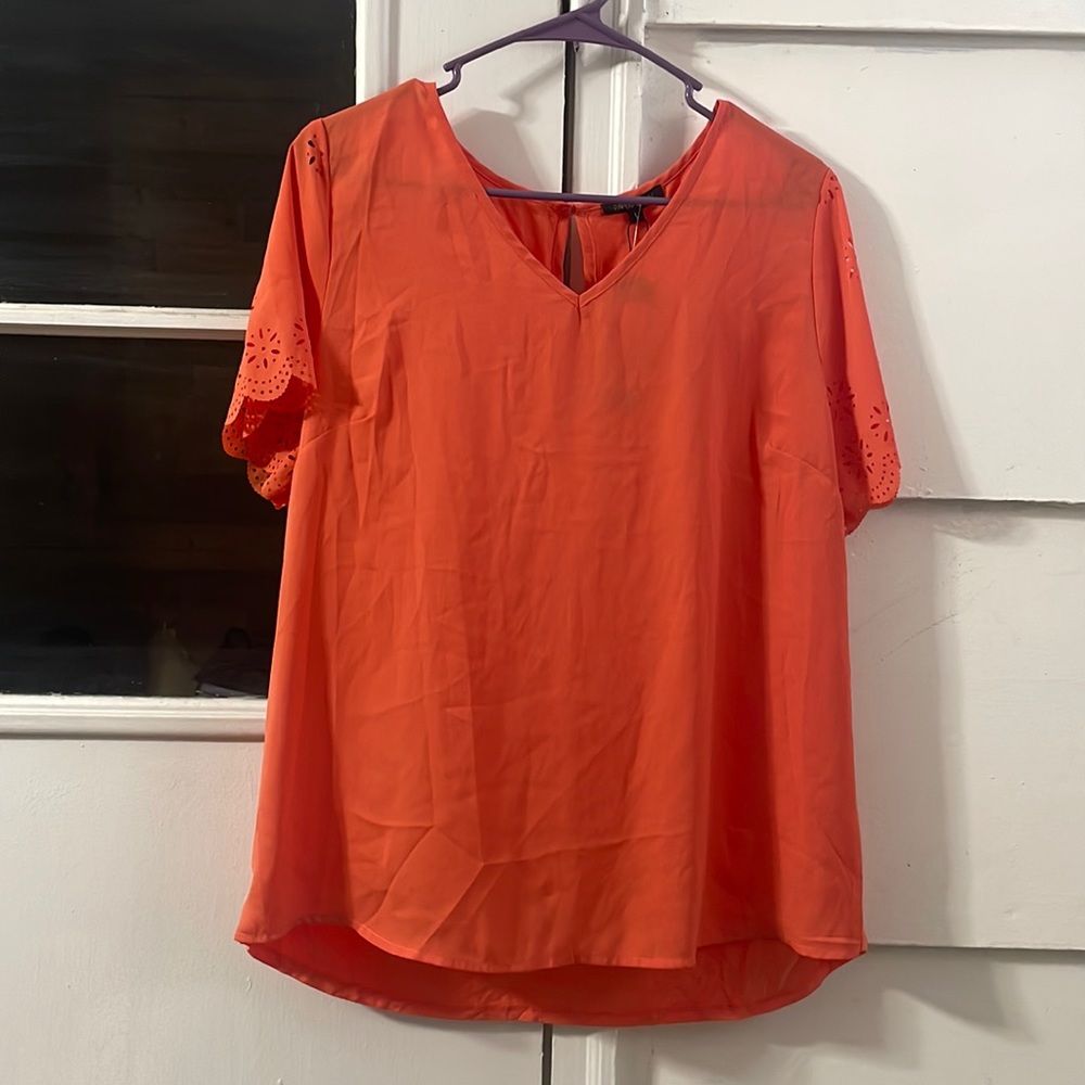 Blouse with detailed sleeves